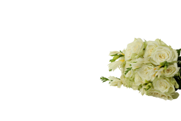 PNG, bouquet of flowers, isolated on white background.