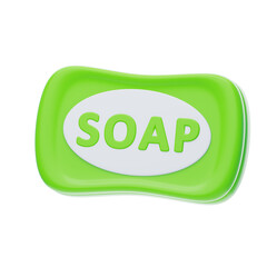 3D Bar Of Soap Cleanliness and Hygiene In Visual Precision