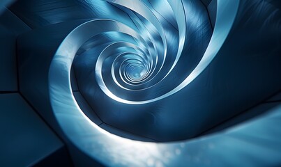 Spiral background 3d design, generated by AI