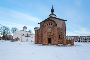 Fototapeta na wymiar View of medieval churches in Novgorod the Great, Russia