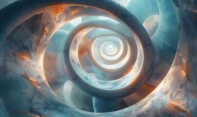 Spiral background 3d design, generated by AI