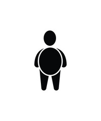 fat man icon, vector best flat icon.