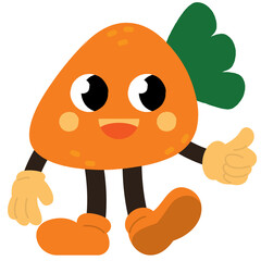 Vintage Carrot Illustration,
Retro Carrot Character,
Carrot Graphic Design