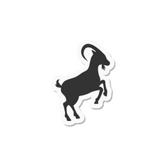 Goat icon isolated on transparent background