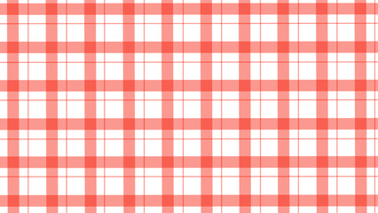 Red and white plaid fabric texture as a background	