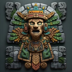 The Appearance Of The Divine King Of The Ancient Peoples. Illustration On The Theme Of Civilizations And Computer Games, History And Archaeology. Generative AI