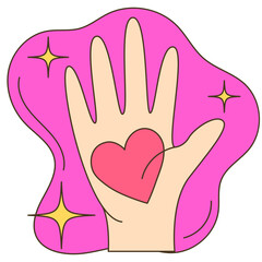 Left Handed Day Illustration