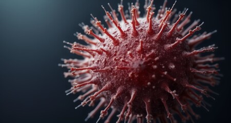  Viral menace - A microscopic view of a virus