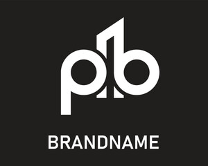 Letter pb logo design template