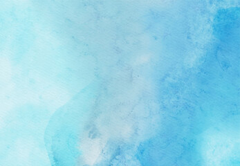 Abstract blue watercolor paint background. Vector illustration