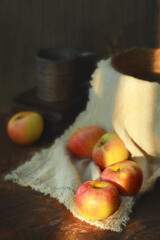 homemade apple pie with apples