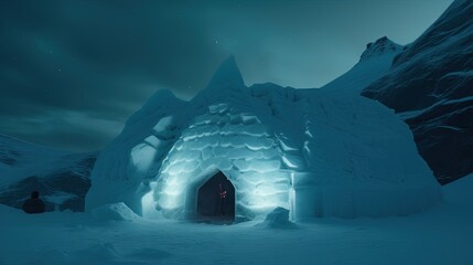 iceberg in the night