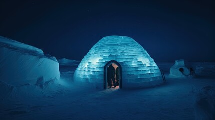 igloo in glacier