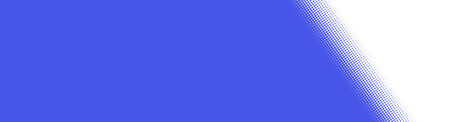 Diagonaler Übergang blau zu weiß aus Punkten - Hintergrund Banner