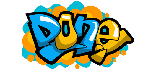 Done 3 graffiti illustration