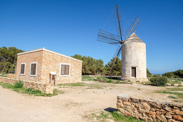 Molí Vell de La Mola, Formentera, Pitiusas Islands, Balearic Community, Spain