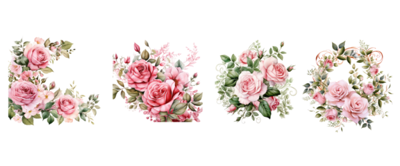 Floral Heart Bouquet: A beautiful arrangement of pink roses shaped like a heart, perfect for weddings or Valentine's Day