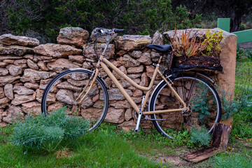 rusty bike, Formentera, Pitiusas Islands, Balearic Community, Spain