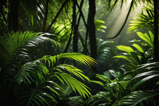 Abstract jungle background