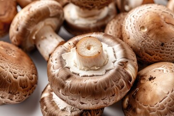mushrooms on a white background