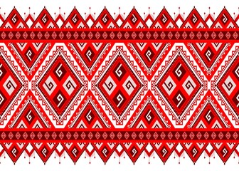 Red  and white  seamless pattern traditional Design for background,carpet,wallpaper