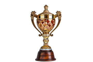 Glorious Championship Trophy Design on Transparent Background, PNG