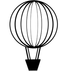 hot air balloon icon 