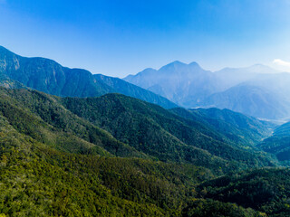 Fototapeta na wymiar Majestic of mountains landscape. Mountain in Taiwan,