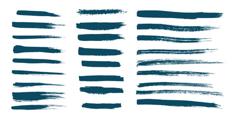 collection of grungy distress paintbrush texture background vector illustration