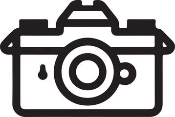 Camera icon. Camera on a white background.