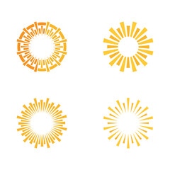 Circle logo template. Circular icon design