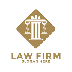 advocate and law firm logo vector, Justice, lawyer concept logo design template