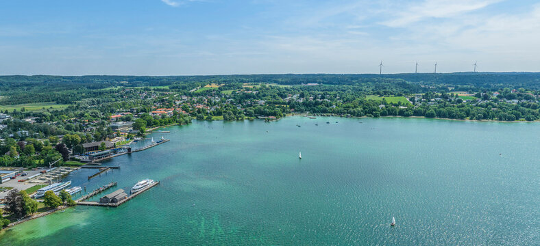 Ausblick auf den Ausflugs- und Erholungsort Starnberg in Oberbayern 