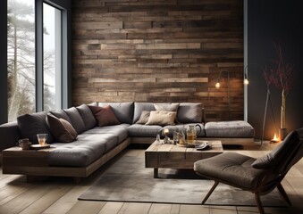 Fototapeta premium Living room interior