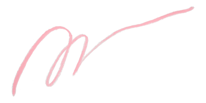 pink pencil strokes isolated on transparent background