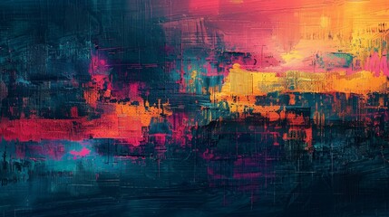 Explore the depths of abstract digital landscapes, where pixels and code merge into art