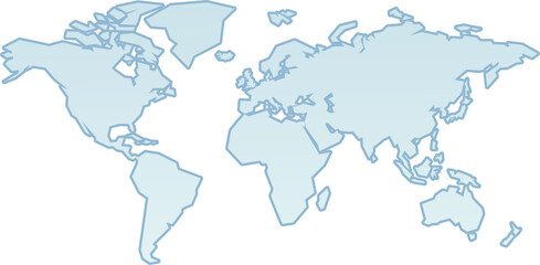 Fototapeta na wymiar World Global Map Background Illustration