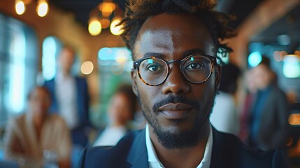 a man with a beard and glasses - obrazy, fototapety, plakaty