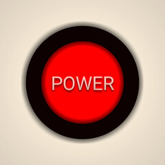 An icon of red power button.