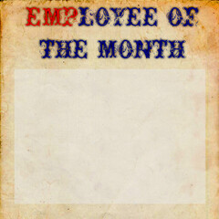 Employee of the month frame.