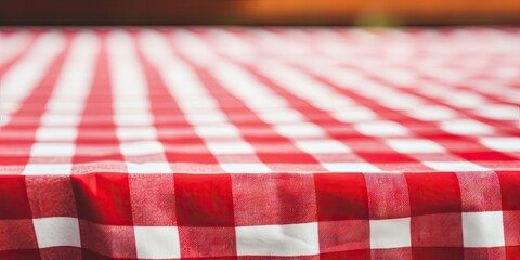 Picnic Table Cloth Background, Gingham Tablecloth, Napkin Cover for Design Montage, Red Tablecloth