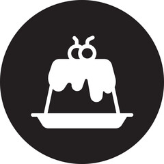 cake glyph icon