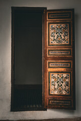 door of the Medersa Ben Youssef of Marrakech
