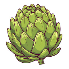 Obraz premium Vegetable icon png - minimalist simple fresh vegetable illustration clipart icon vector jpg png white background that have some abstact clear vibes.