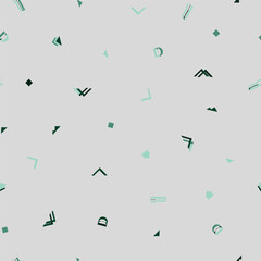 Minimalistic geometric shapes seamless pattern. Vector illustration for tile, rug, fashionable. 