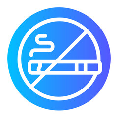 no smoking gradient icon