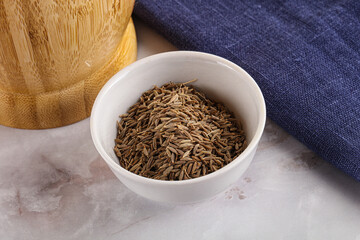 Zeera seeds in the bowl
