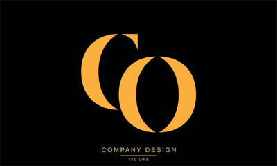 CO, OC Abstract Letters Logo Monogram Design Icon