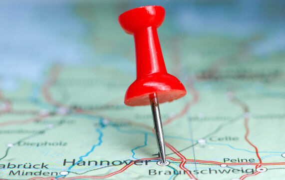 Hannover, Germany pin on map