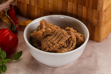 Liver Pate spread in the bowl